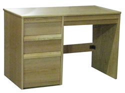 Homestead Panel End Pedestal Desk w\/2 Box Drawers, 1 File Drawer & Pencil Drawer, 45"W